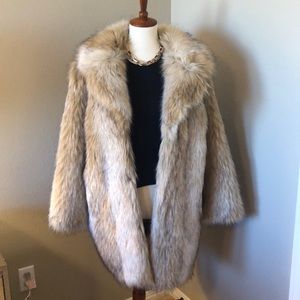 Topshop Faux Fur Coat